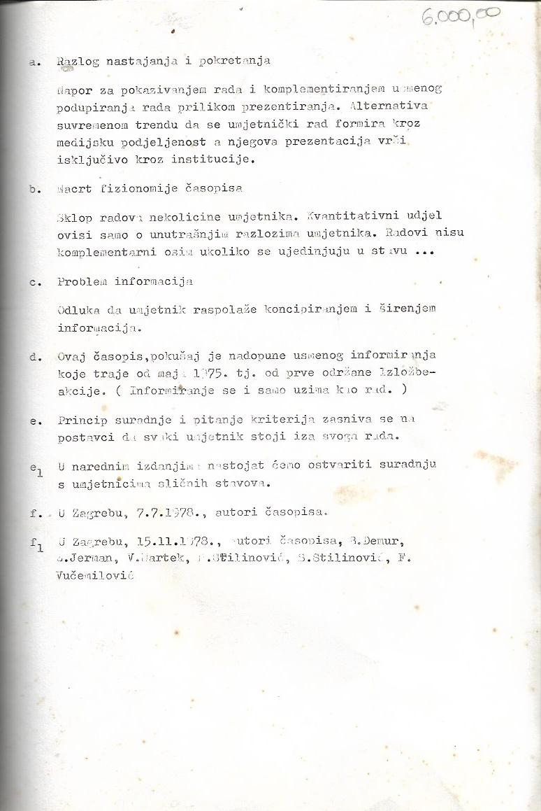 grupa šestorice autora (demur, jerman, martek, stilinovići,vučemilović): maj 75 (1975)