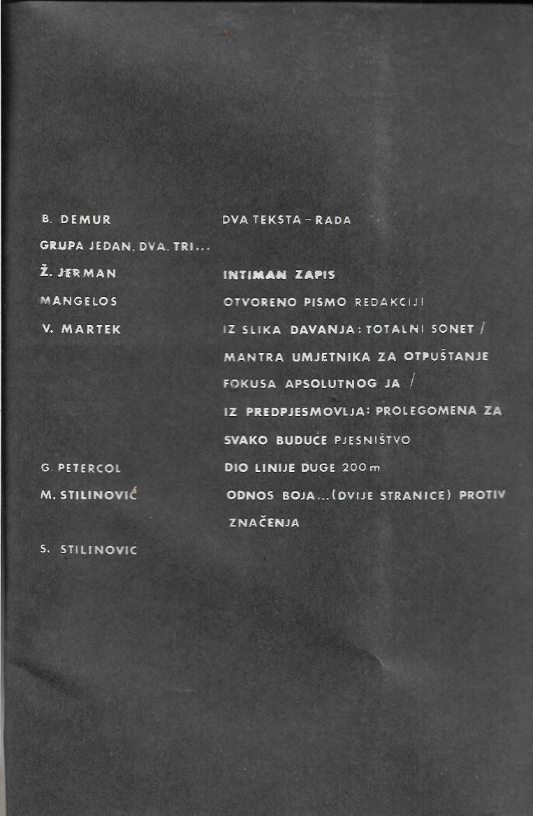 grupa šestorice autora (demur, jerman, martek, stilinovići,vučemilović): maj 75 (1975)