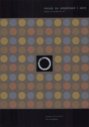 ivan picelj: plakat za stalni postav muo, 1962. (uokviren)