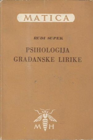 rudi supek: psihologija građanske lirike