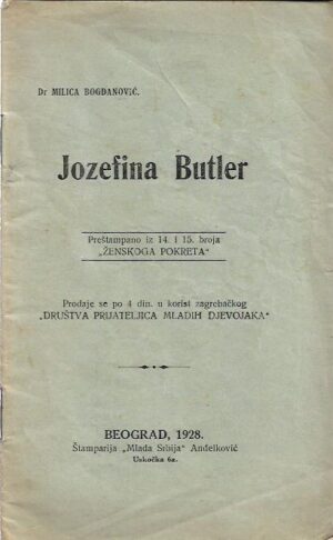 milica bogdanović: jozefina butler