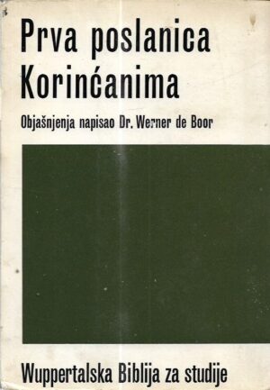 werner de boor: prva poslanica korinćanima