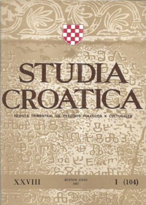 branko kadić (ur.): studia croatica, revista trimestral de estudios politicos y culturaless xxviii