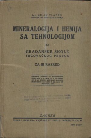 milan vladen: mineralogija i hemija sa tehnologijom