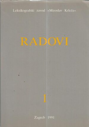 dalibor brozović (ur.): radovi 1