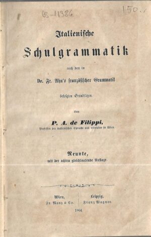 p. a. de filippi: italienische schulgrammatik