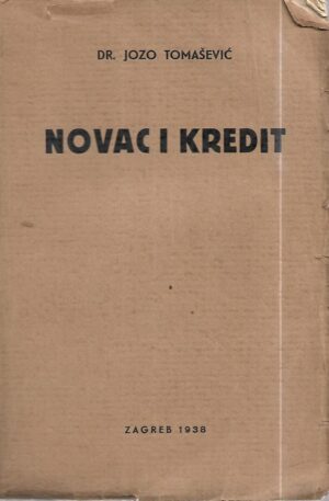 jozo tomašević: novac i kredit