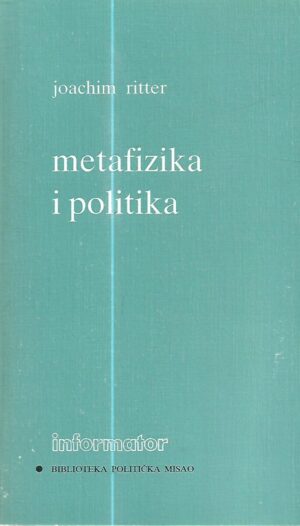 joachim ritter: metafizika i politika
