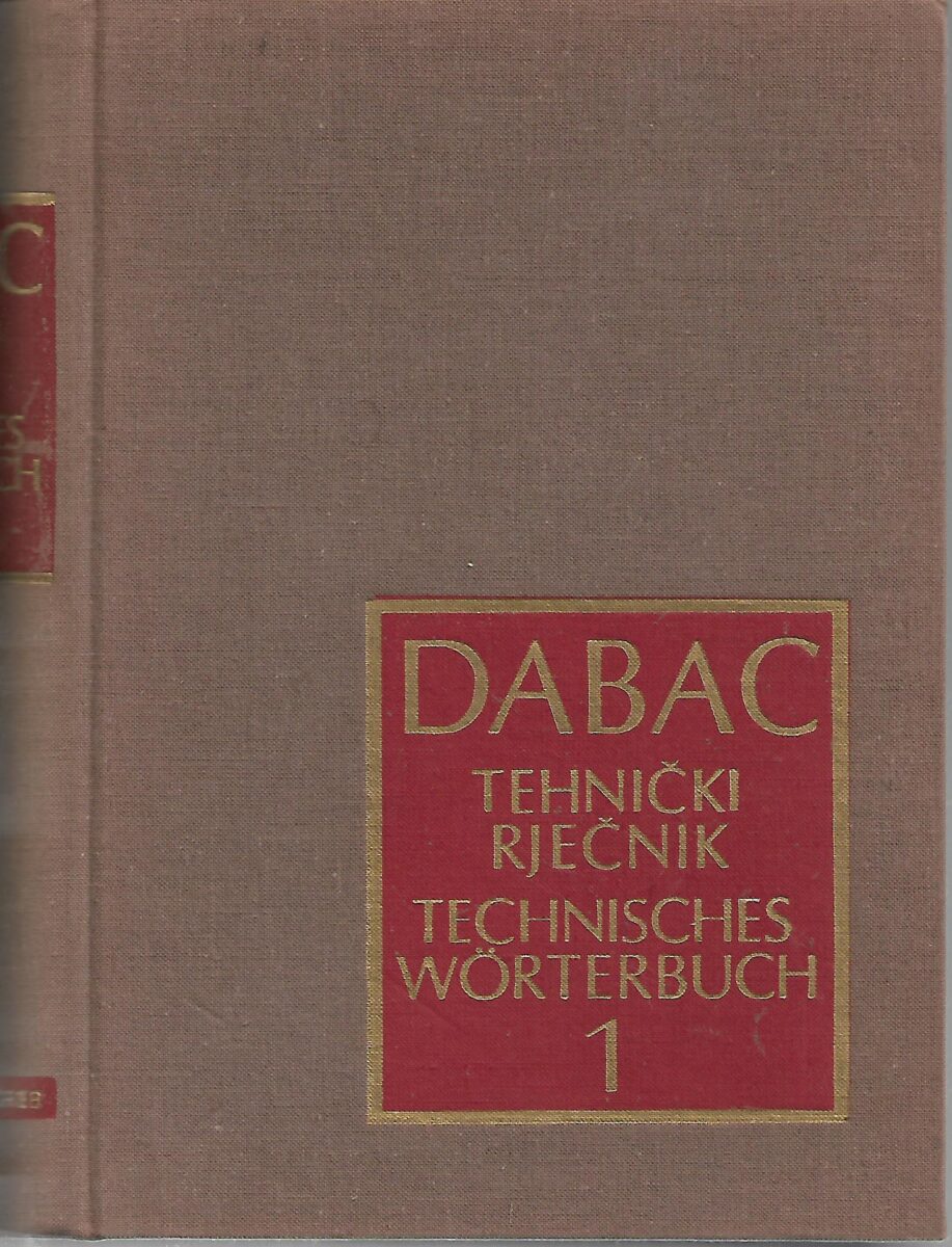vlatko dabac: tehnički rječnik i, ii