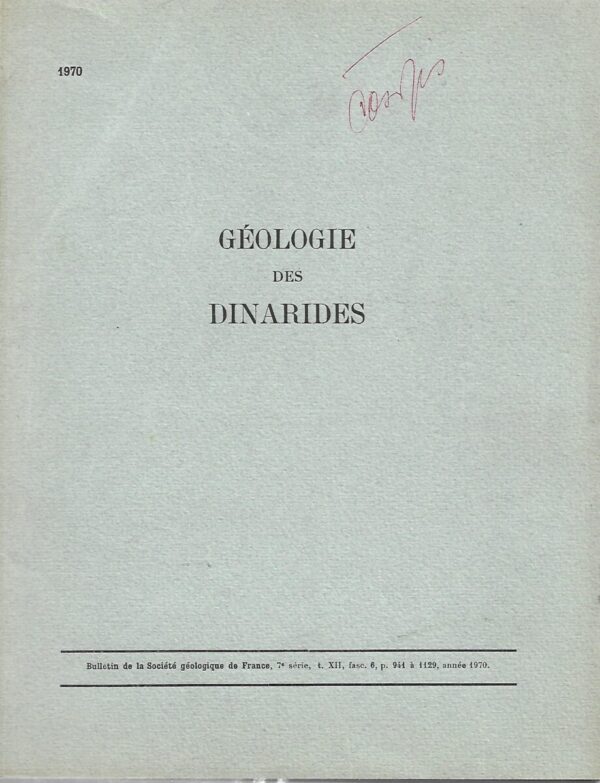 skupina autora: geologie des dinarides