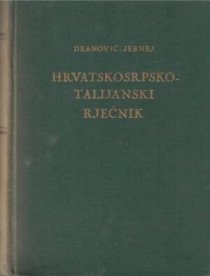 m. deanović, j. jernej: hrvatskosrpsko-talijanski rječnik