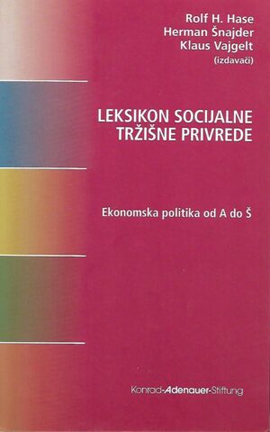 r. h. hasse, h. schneider, k. weigelt: leksikon socijalne tržišne privrede