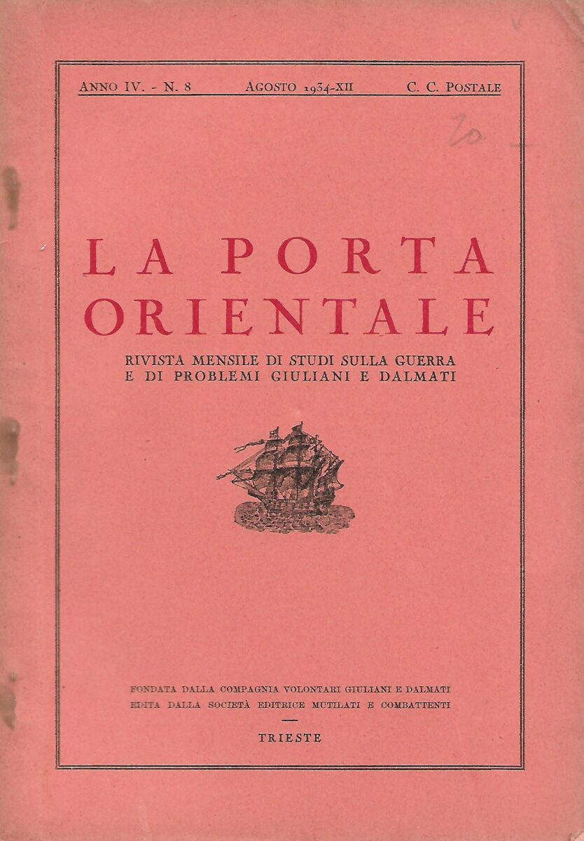 la porta orientale, anno iv, n. 8, 1934.