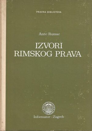 ante romac: izvori rimskog prava