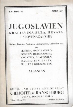 katalog 202 - marz 1927 - jugoslavien - kraljevina srba, hrvata i slovenaca (shs) - buch und kunst antiquariat