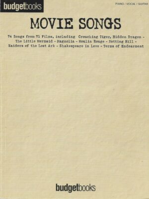 budget books - movie songs - piano, vocal, guitar