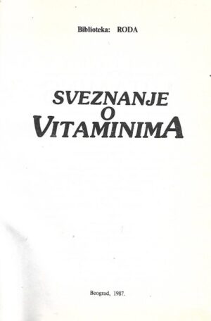velimir vesović (ur.): sveznanje o vitaminima