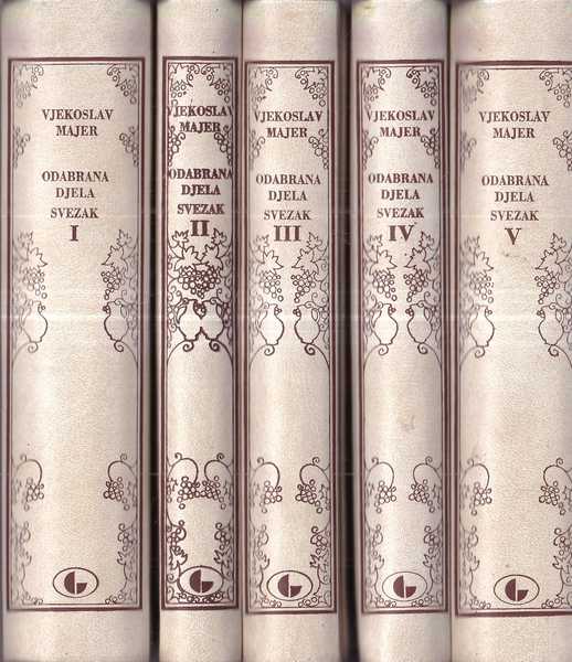 vjekoslav majer: odabrana djela 1/5