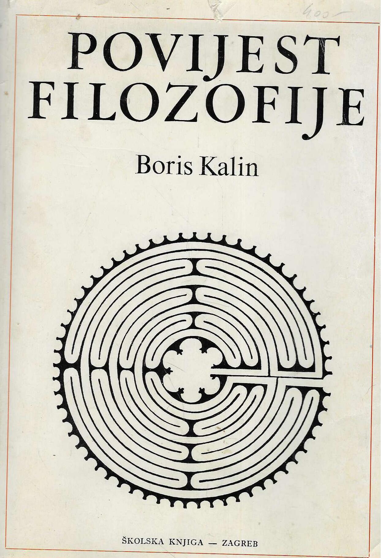 Boris Kalin: Povijest filozofije