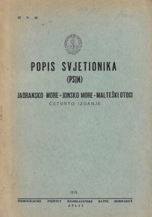 Popis svjetionika - PSJM - Jadransko more - Jonsko more - Malteški otoci
