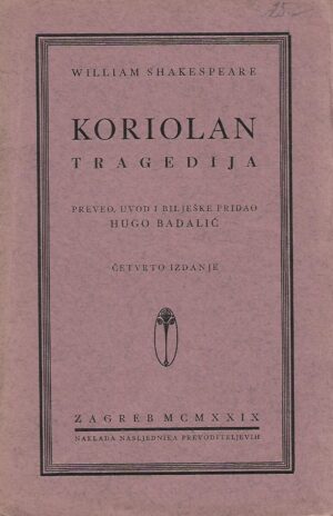 William Shakespeare: Koriolan - tragedija