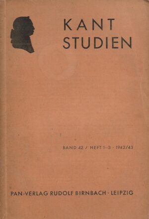 Kant Studien - Band 42/Heft 1-3/1942-43
