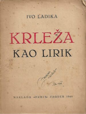 Ivo Ladika: Krleža kao lirik (potpis Zvonimir Golob)