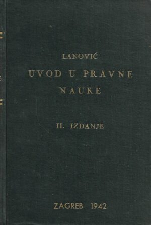 Mihajlo Lanović: Uvod u pravne nauke