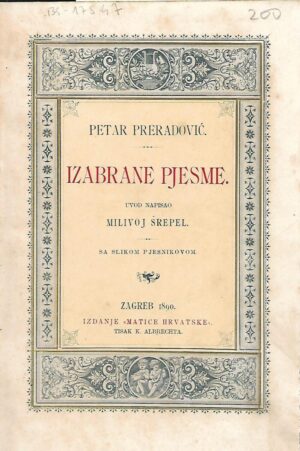 Petar Preradović: Izabrane pjesme