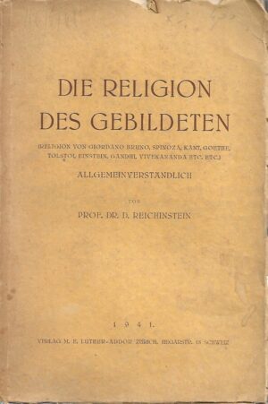 D. Reichinstein: Die Religion des Gebildeten