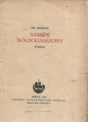 Sik Sandor: Sarlos Boldogasszony versek