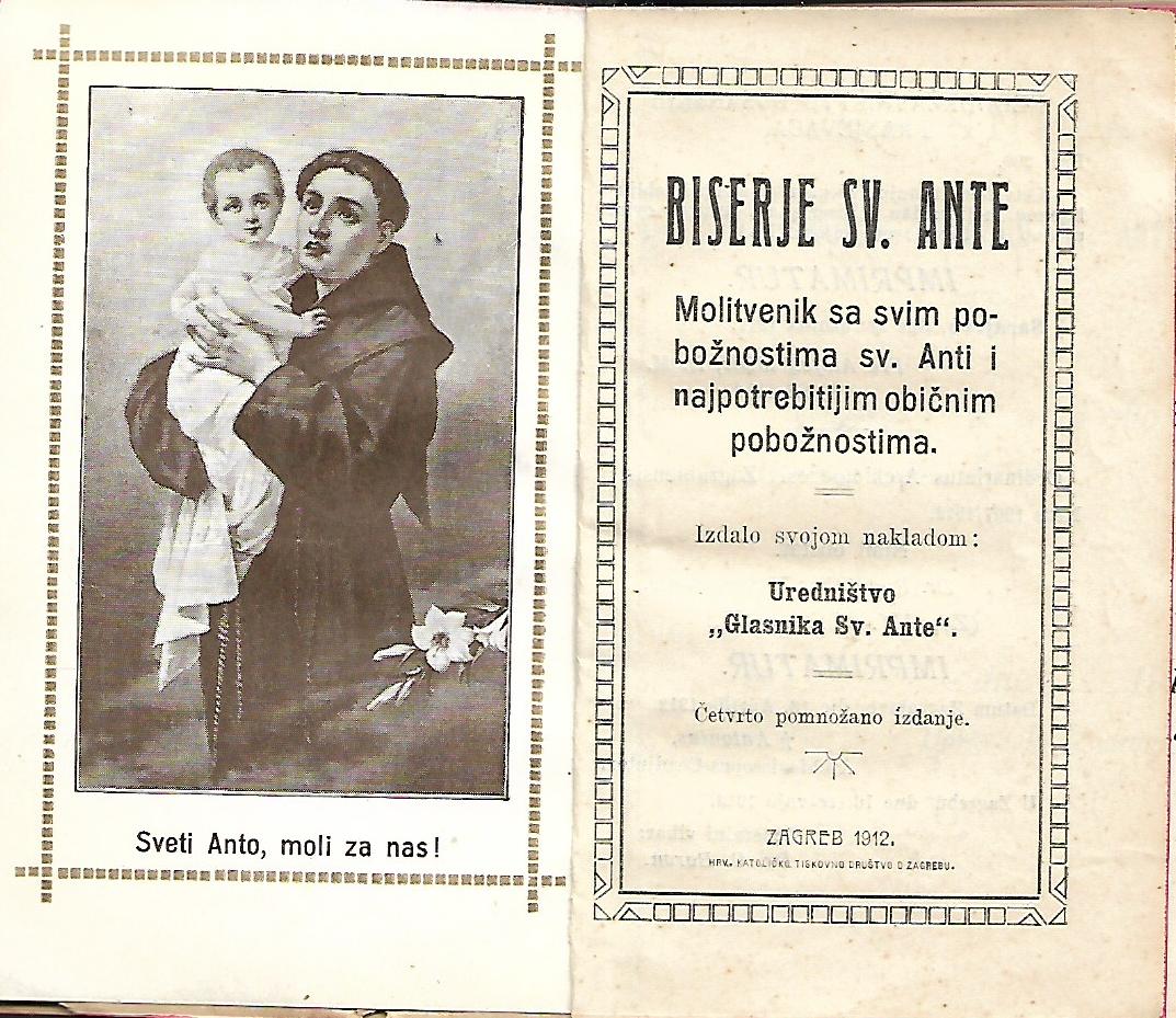 Biserje sv. Ante - molitvenik sa svim pobožnostima sv. Anti i najpotrebitijim običnim pobožnostima - Slika 2