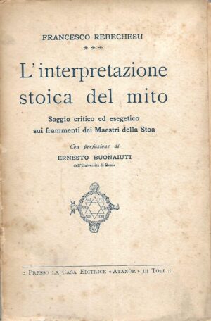 Francesco Rebechesu: L'interpretazione stoica del mito