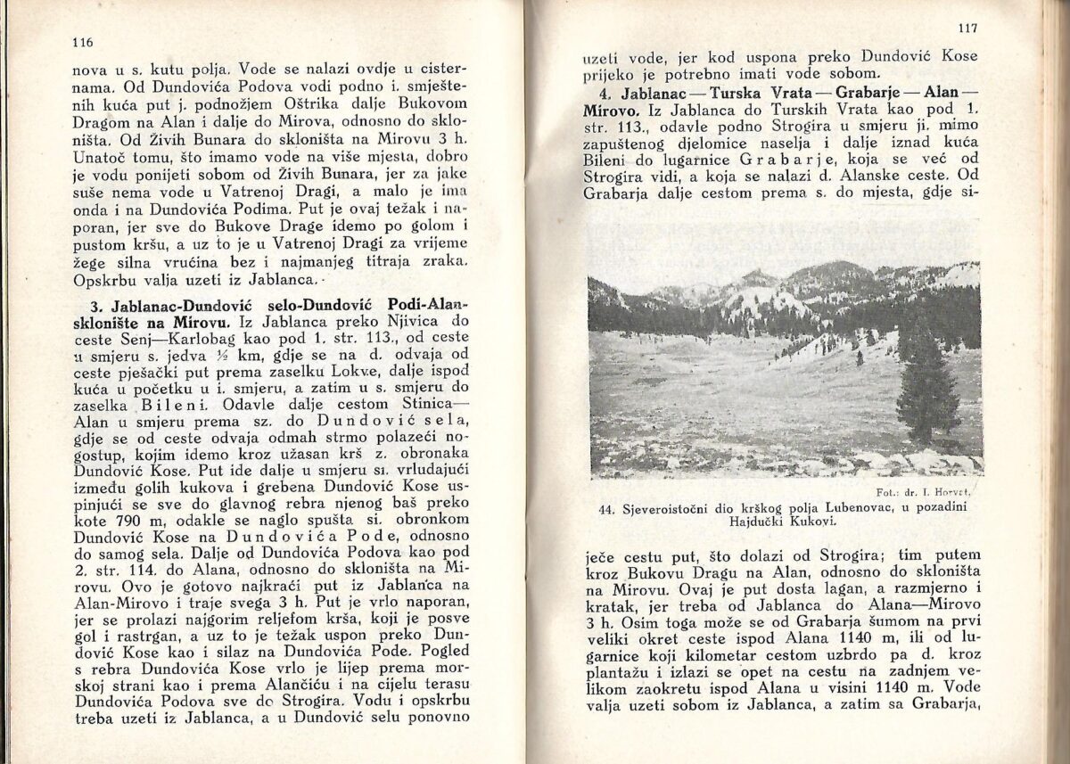 dr. Josip Poljak: Planinarski vodič po Velebitu sa 20 slika u prilogu, 101 u tekstu i 4 karte - Slika 2