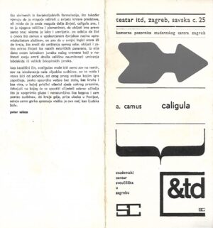 Katalog za predstavu A. Camus: Caligula