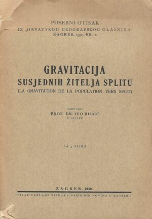 Prof. dr. Ivo Rubić: Gravitacija susjednih žitelja Splitu