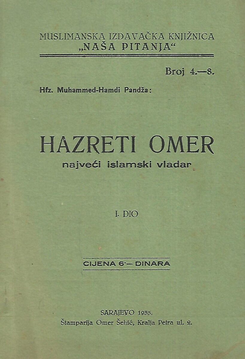 Muhamed-Hamdi Pandža: Hazreti Omer - najveći islamski vladar