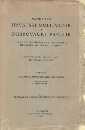 Vatikanski hrvatski molitvenik i Dubrovački psaltir