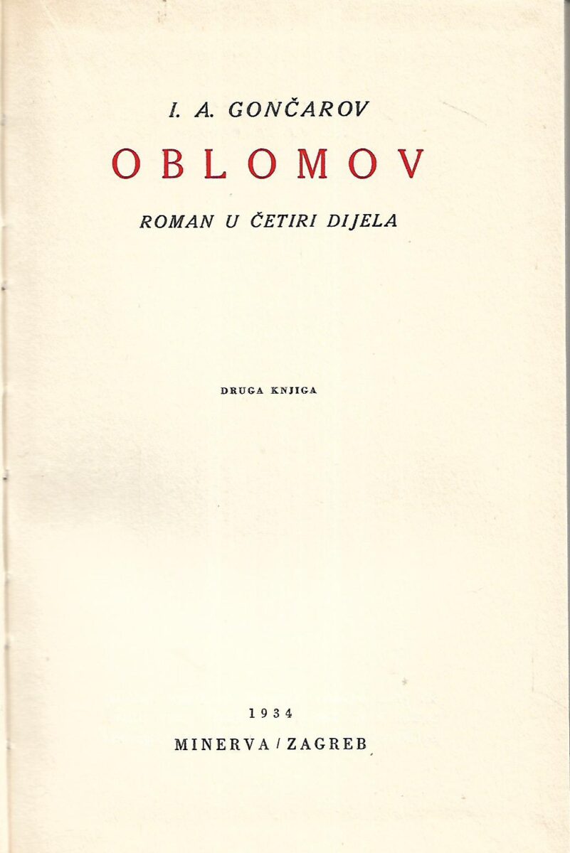 I. A. Gončarov: Oblomov I. i II. dio - Slika 2