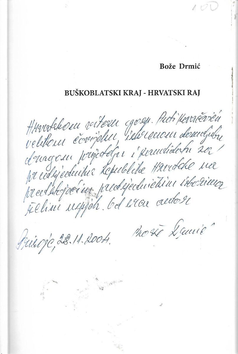 bože drmić: buškoblatski kraj - hrvatski raj