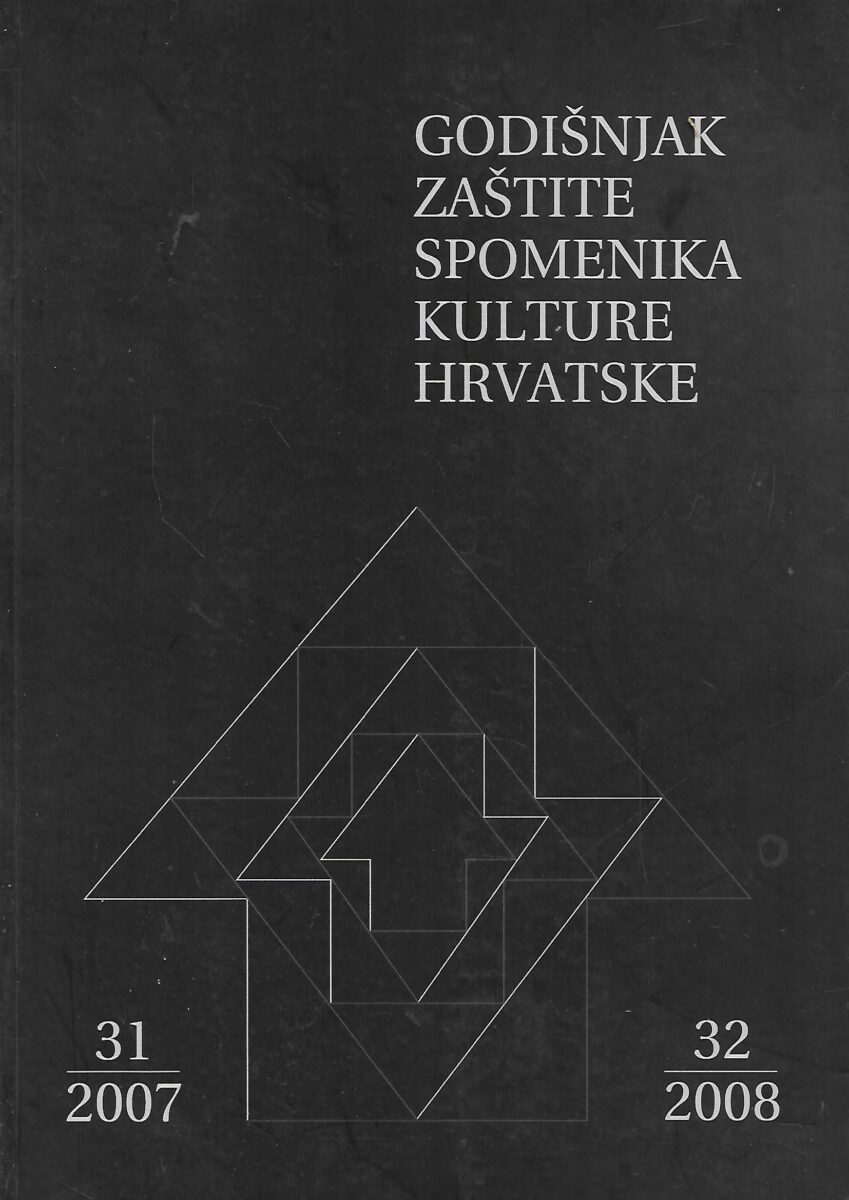 Blanda Matica: Godišnjak zaštite spomenika kulture Hrvatske 31/2007 - 32/2008