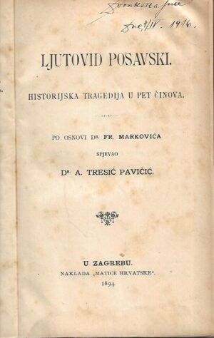 dr. A.Tresić Pavičić: Ljutovid Posavski