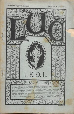 Stjepan Podolšak (ur.): Luč – Glasilo jugoslovenskog katoličkog đaštva – God. XVIII.- Broj 1-2 /31. listopada. 1922.