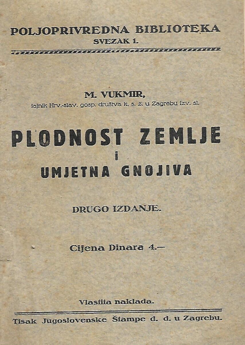 M. Vukmir: Plodnost zemlje i umjetna gnojiva