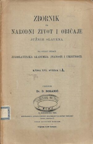 Zbornik za narodni život i običaje južnih Slavena