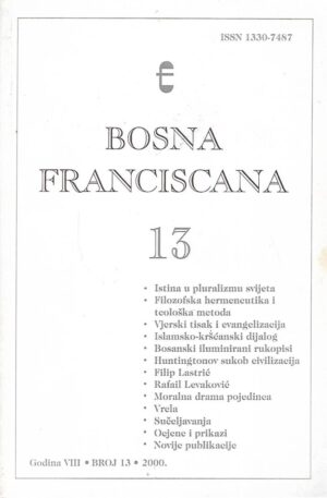 Bosna Franciscana - broj 13 - 2000.