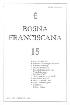 Bosna Franciscana - broj 15 - 2001.