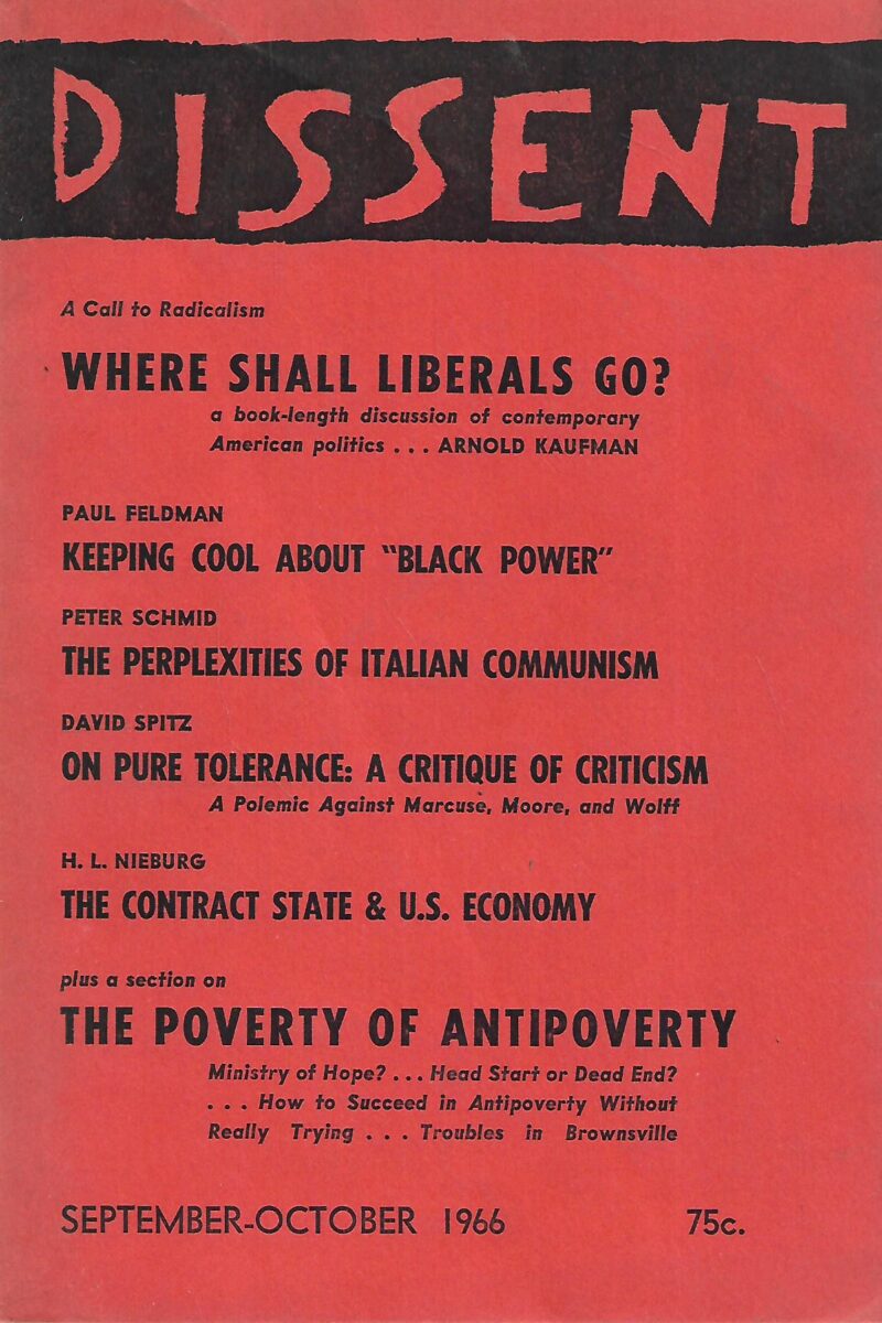 Dissent: September - October 1966.