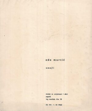 Edo Murtić: Emajli - katalog