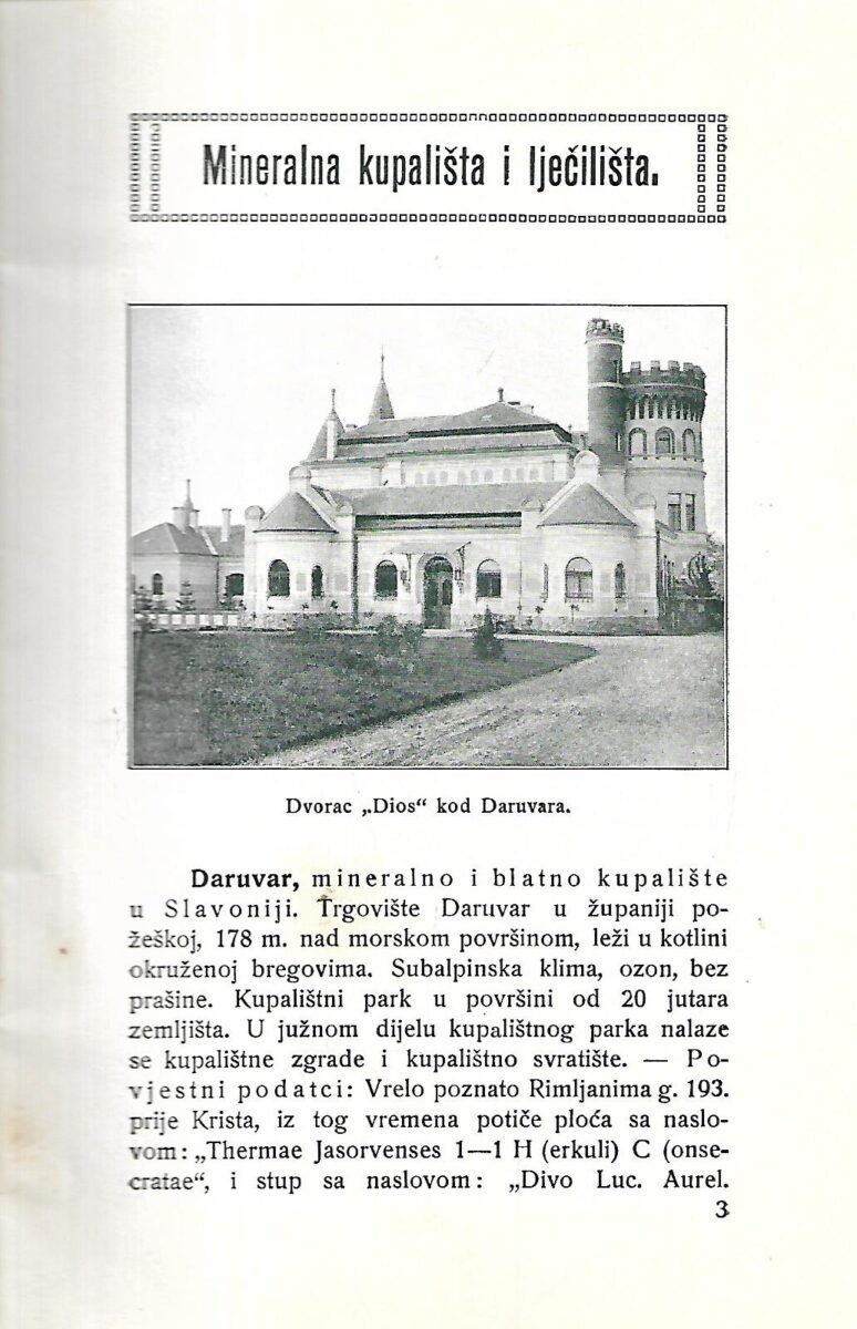 Kupališta, lječilišta i ljetovališta u kraljevinama Hrvatskoj i Slavoniji 1914. - Slika 3